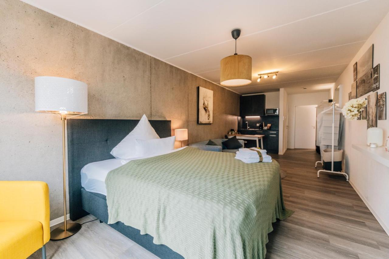 Modernes Stadt-Apartement Mitte Bielefeld Extérieur photo
